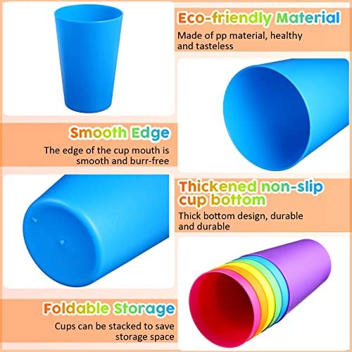 60 Piece Plastic Cups Set for Kids and Adults