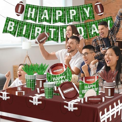 Football Themed Party Decor Set for 25 Guests