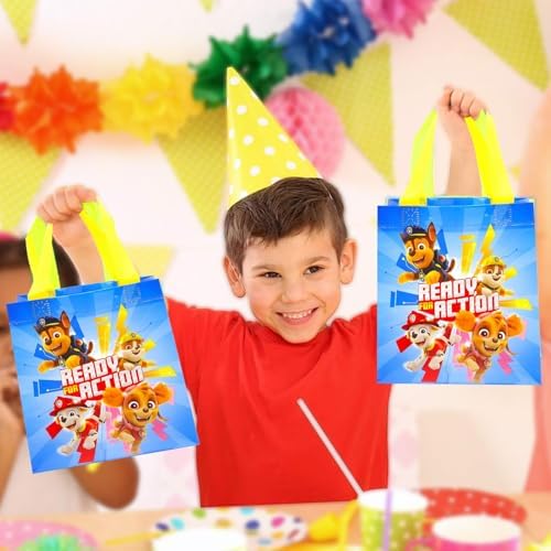 Paw Patrol Party Favor Bags Set 12 Pack Reusable Mini Totes