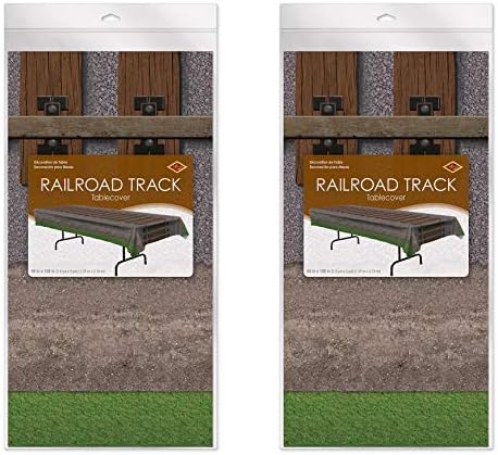 Beistle Railroad Track Tablecovers Pack of 2