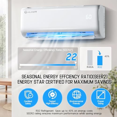Albott 12000 BTU Mini Split AC with Wi-Fi and Voice Control