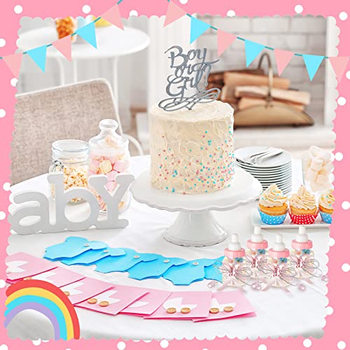 Nuenen 48 Pcs Baby Shower Candy Bottles with Bear and Ribbon