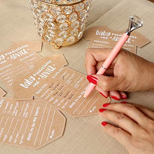 Kate Aspen Baby Prediction Advice Cards - 50 Count Onesie Shaped Set