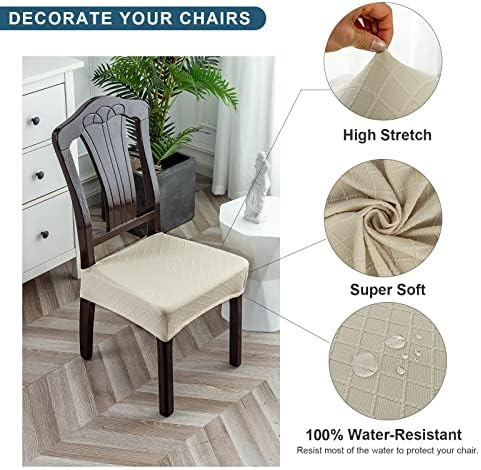 Genina Waterproof Dining Chair Slipcovers 1