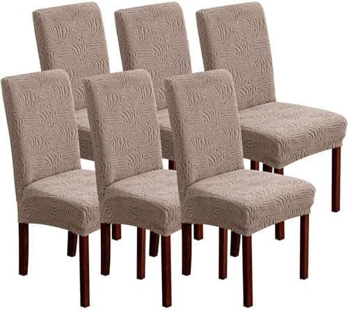 Dining Chair Covers 6 Pack Removable and Washable