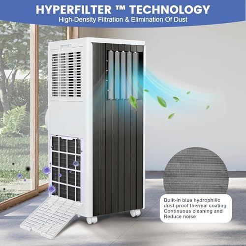 GustoWave 8000 BTU Portable Air Conditioner for Bedrooms
