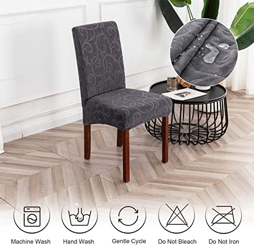 Genina Waterproof Dining Chair Covers with Flower Pattern