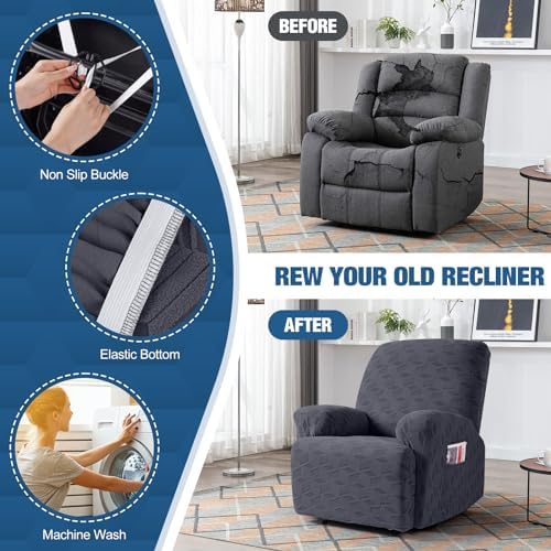 TAOCOCO Recliner Chair Cover 3 Piece Set