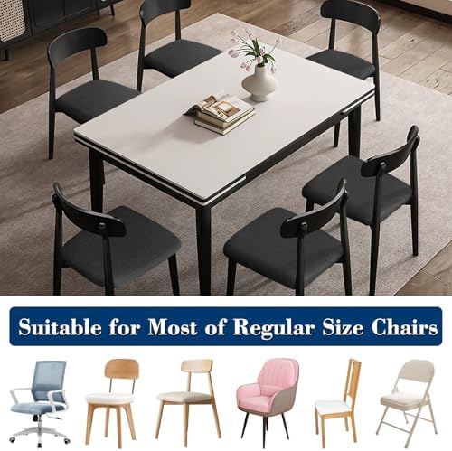 Fafua Dining Chair Seat Covers Set of 6 Washable and Removable