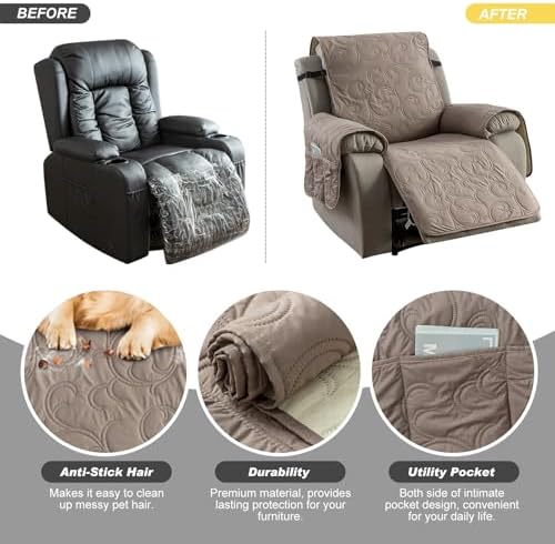 100 Waterproof Recliner Chair Cover for Living Room