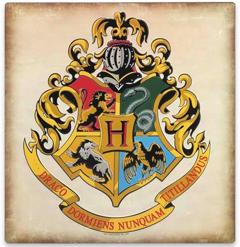 Harry Potter Hogwarts Crest Metal Wall Sign