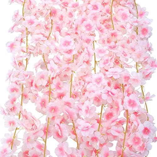 Nuenen 16 Piece Artificial Cherry Blossom Garland Set