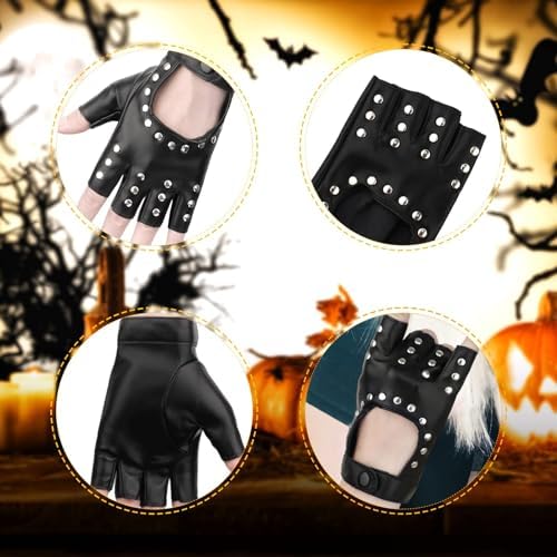 Half Finger Leather Gloves for Driving and Sports