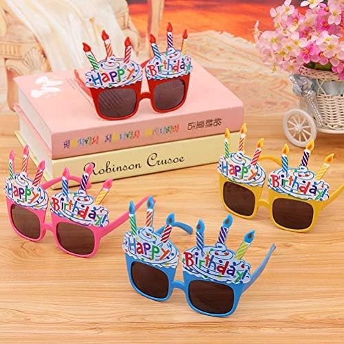 EBTOYS Happy Birthday Candle Sunglasses 4 Pack