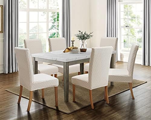 SPRINGRICO 6 Pack Dining Chair Covers with Seat Belt