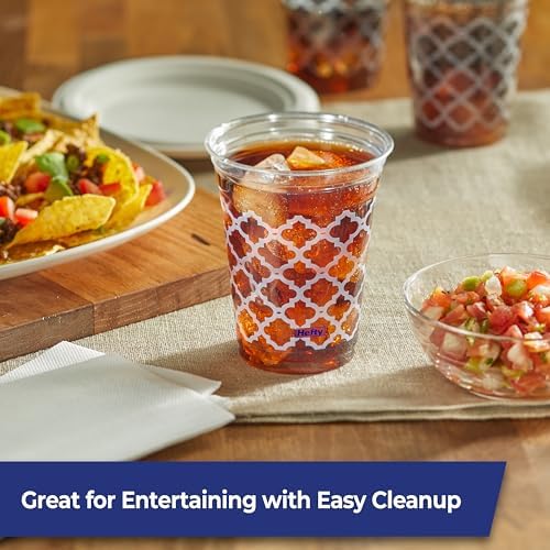 Hefty Party Perfect Clear Plastic Cups 20 Count 18 Ounce