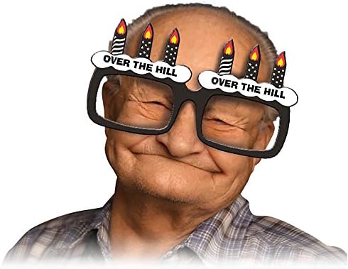 Over The Hill Birthday Glasses Frame