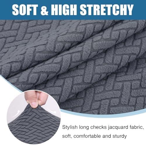Smiry Waterproof Sofa Slipcover with Elastic Edge Grey