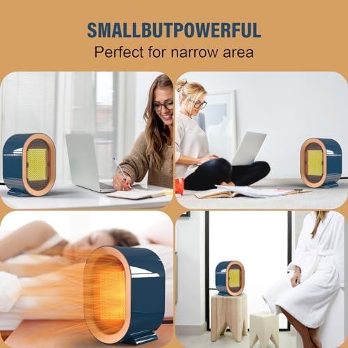 Gallypek 1200W Portable Electric Space Heater with Two Speed and Safety Features
