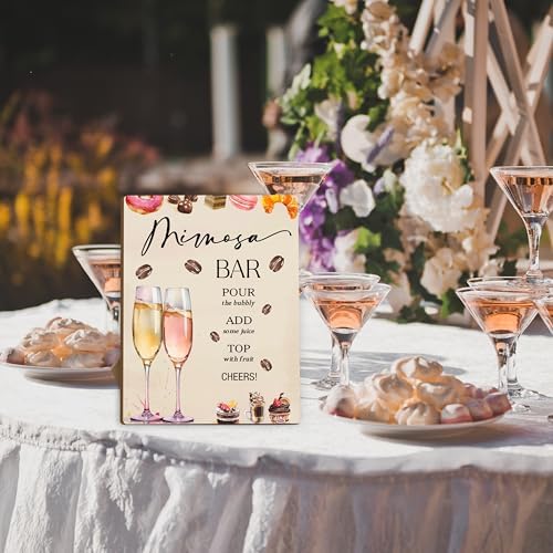 Coffee Mimosa Bar Sign Wedding Shower Decor