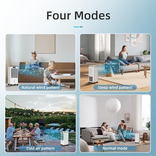 3-In-1 Portable Air Conditioner with Humidifier and Child Lock