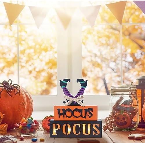 Halloween Decorations Indoor LED Hocus Pocus Sign