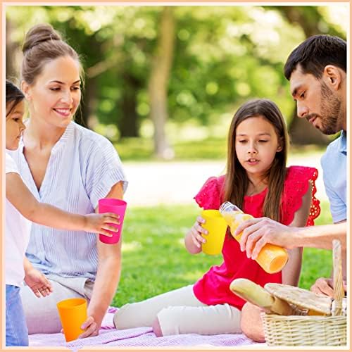 60 Piece Plastic Cups Set for Kids and Adults