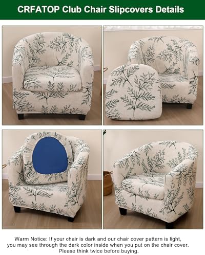 CRFATOP 2 Piece Armchair Slipcover with Cushion Protector