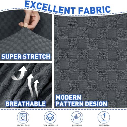 MAXIJIN 4 Piece Sofa Covers for 3 Cushion Couch