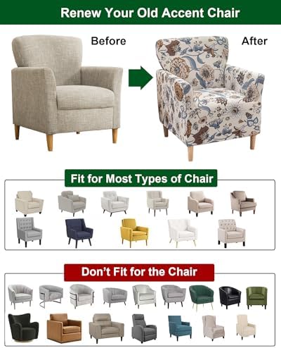 CRFATOP Stretchable Armchair Slipcover with Arms 1
