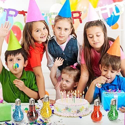 40 Pack Plastic Light Bulbs Candy Jars for Party Favors