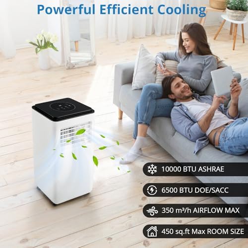 10000 BTU Portable AC with Dehumidifier Fan and Window Kit