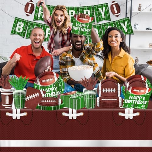 Football Themed Party Decor Set for 25 Guests