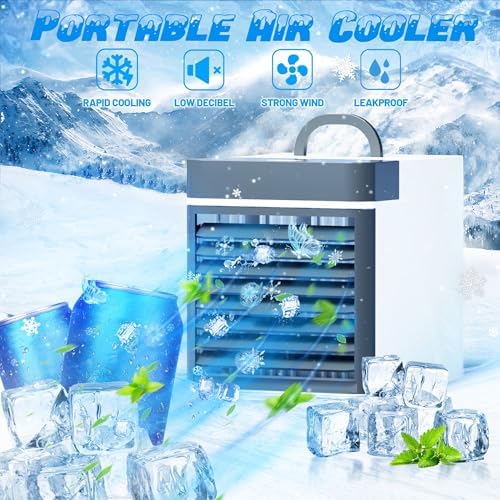 Portable Air Conditioner with 2 Ice Blocks and 3 Speeds