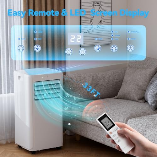 Coolblus 12000BTU Portable AC for 550 SqFt Rooms