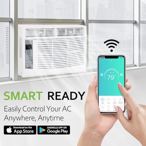 Hykolity 6000 BTU Smart Window AC Unit with Remote Control