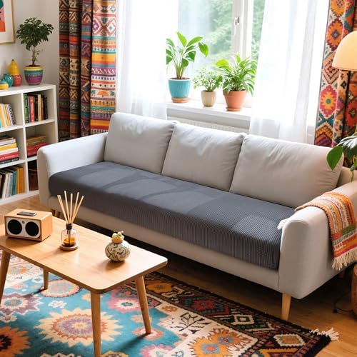 Hokway Stretch Sofa Slipcover Protector - Gray Large