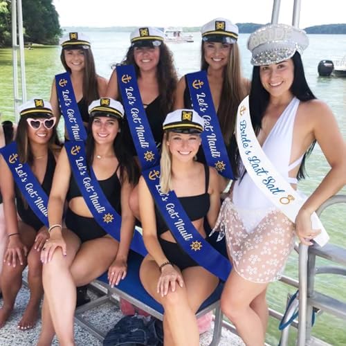 Serencatcher 7Pcs Nautical Bachelorette Party Sashes