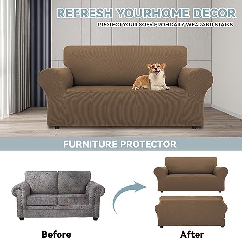 LURKA Stretch Loveseat Sofa Slipcover One Piece Cover
