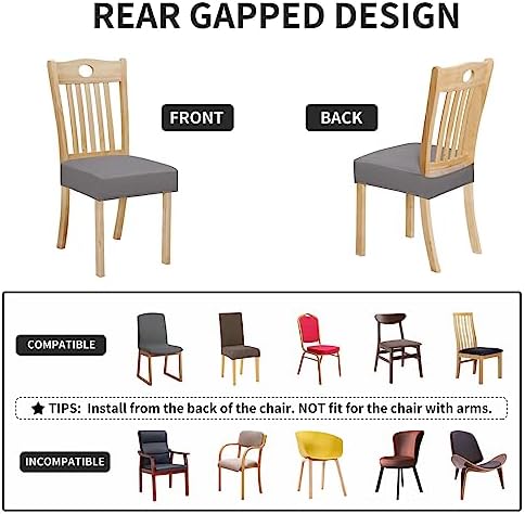 Easy-Going 100 Waterproof Dining Chair Covers Set of 4