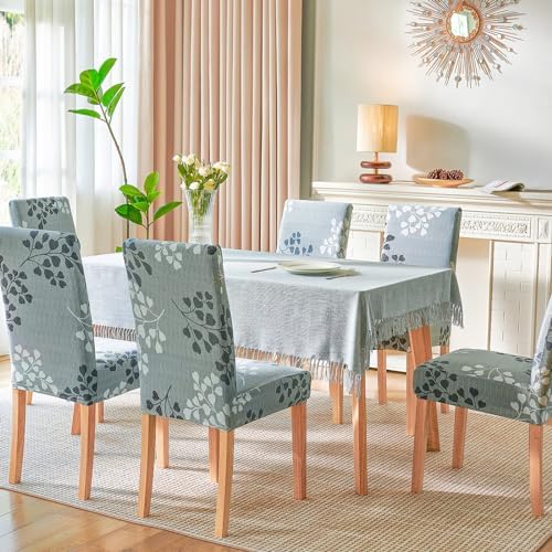 Secgo Dining Chair Covers 4 Pack Stretchable Spandex