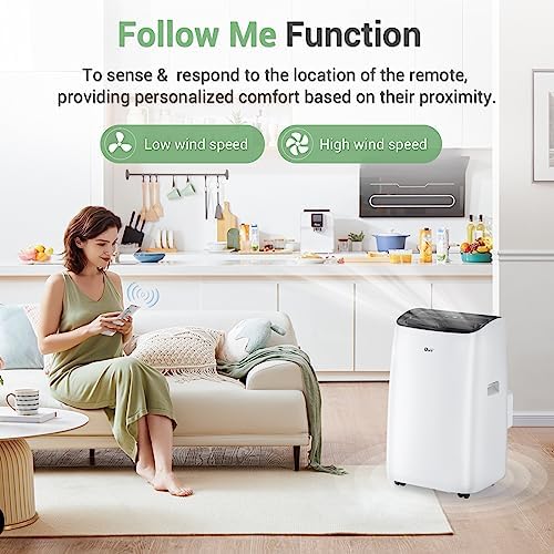 DuraComfort 12000 BTU Portable AC Unit with Dehumidifier and Fan Modes