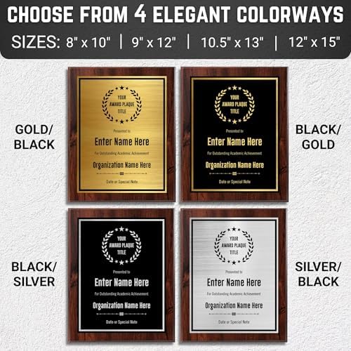 Custom Plaque - Personalized Employee of the Month Award