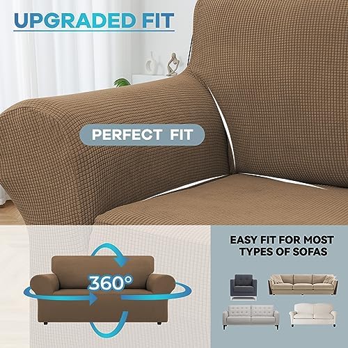 LURKA Stretch Loveseat Sofa Slipcover One Piece Cover