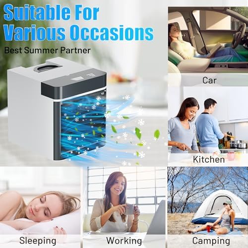 Portable Air Conditioner Fan with 2 Ice Packs 1