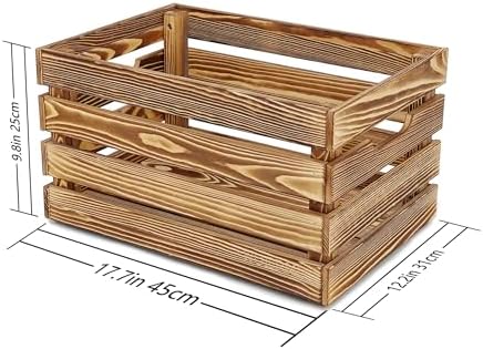 Brown Wooden Crates for Storage and Decor