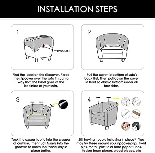 NILUOH Club Chair Slipcover for Living Room
