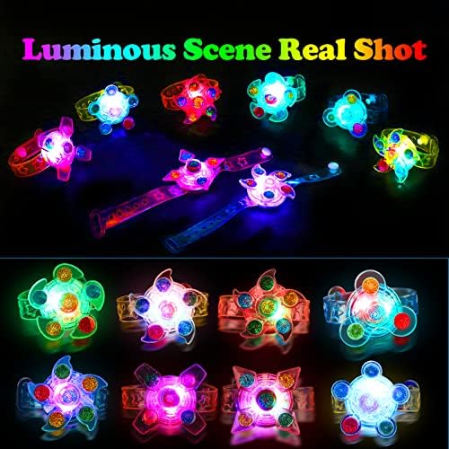 30PCS LED Spinner Bracelets for Kids 4-12