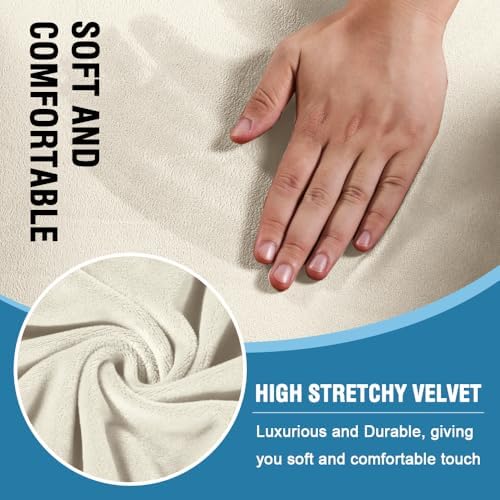 HVERSAILTEX 2 Piece Velvet Sofa Cover Set