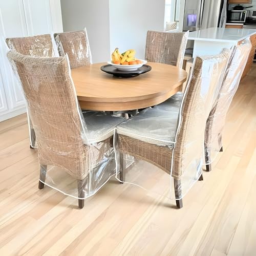 Evelots 6-Piece Dining Chair Cover Protector Set